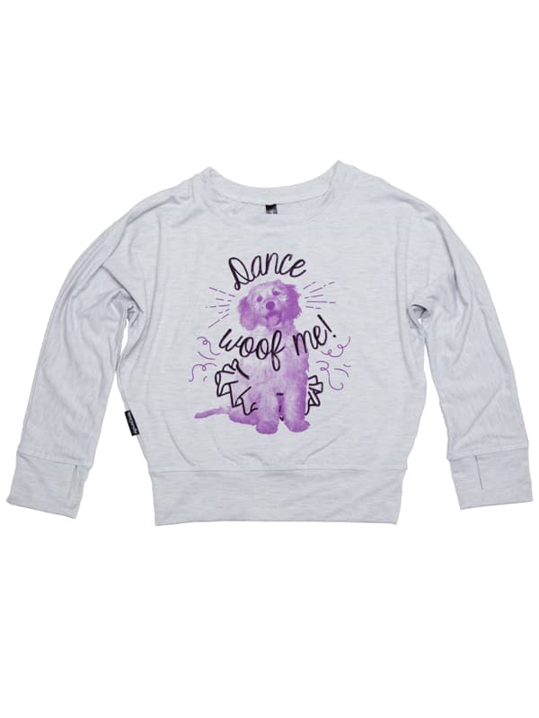 Dance Woof Itty Bitty Slouchy Raglan