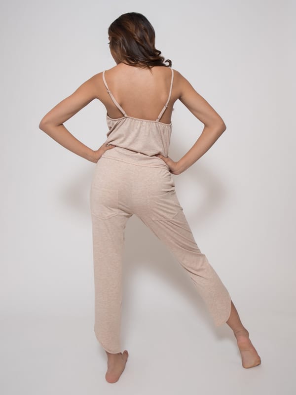 Tan Romper: Rad Romper in Sand by Sugar and Bruno Apparel in Indianapolis, IN