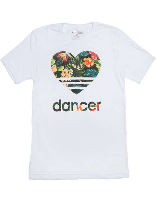 Heart Dancer Floral Boyfriend Tee