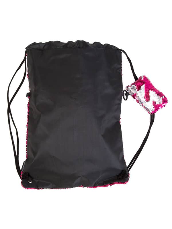 Pink Sequin Backpack: Mermaid Bag in Pink by Sugar and Bruno Apparel in Indianapolis, IN