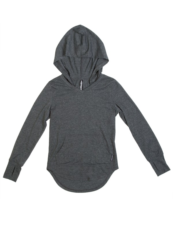 Hooded Tee: 365 Hoodie in Denim Blue by Sugar and Bruno Apparel in Indianapolis, IN