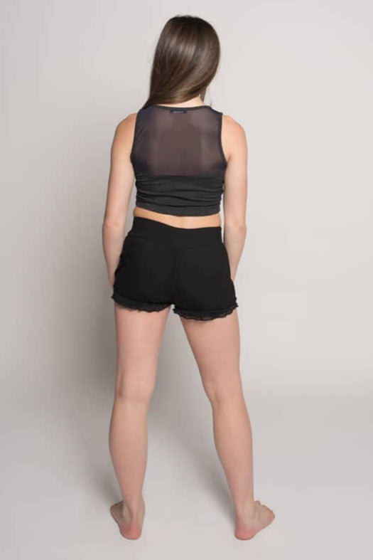 Stretchy Mesh Top, Slate