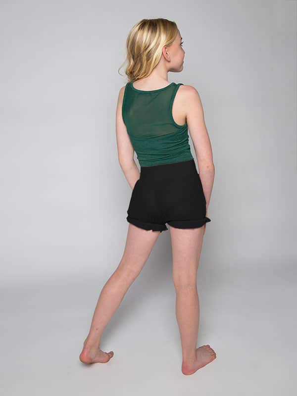 Stretchy Mesh Youth Top, Spruce Green