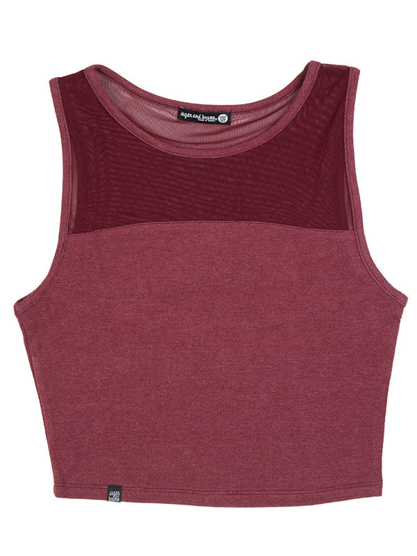 Stretchy Mesh Top, Canyon Rose