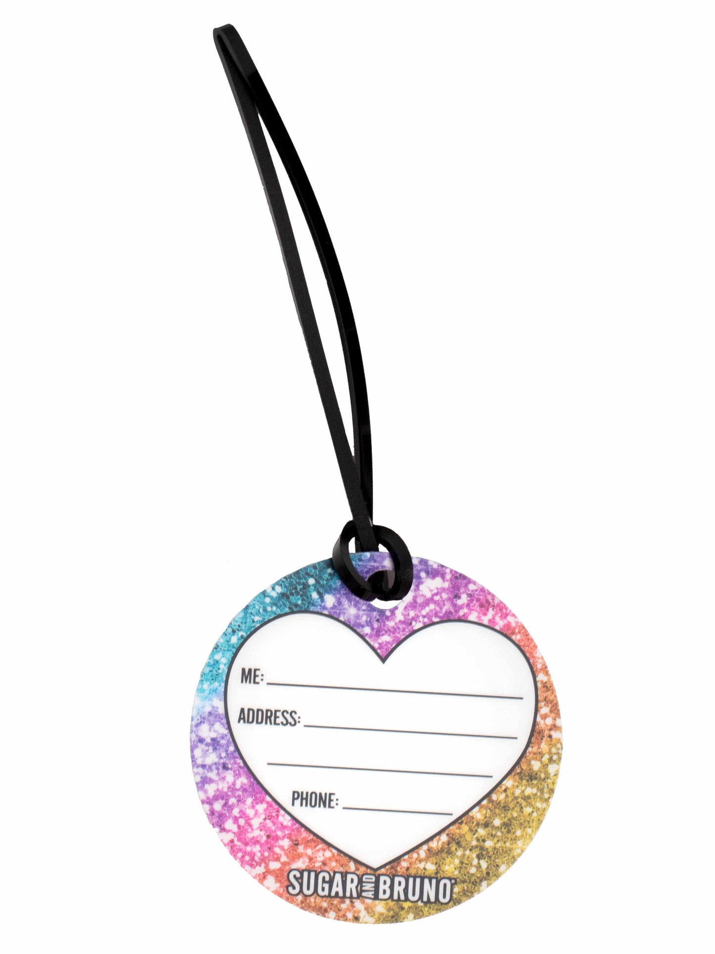Glitter Luggage Tag