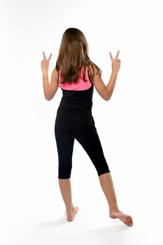 Stretchy Mesh Youth Top, Hot Pink