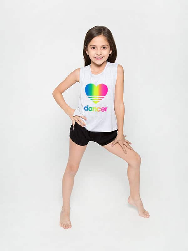 Heart Dancer Rainbow Itty Bitty Metro Tank