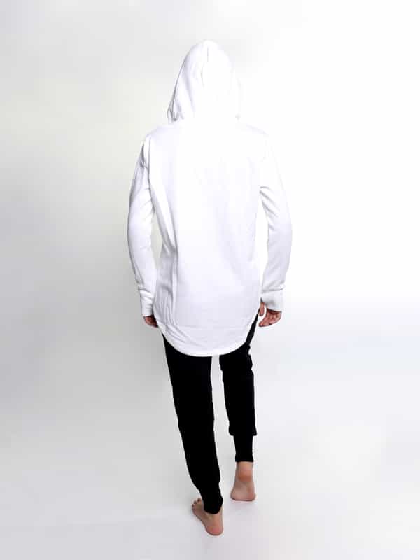 365 French Terry Hoodie, White