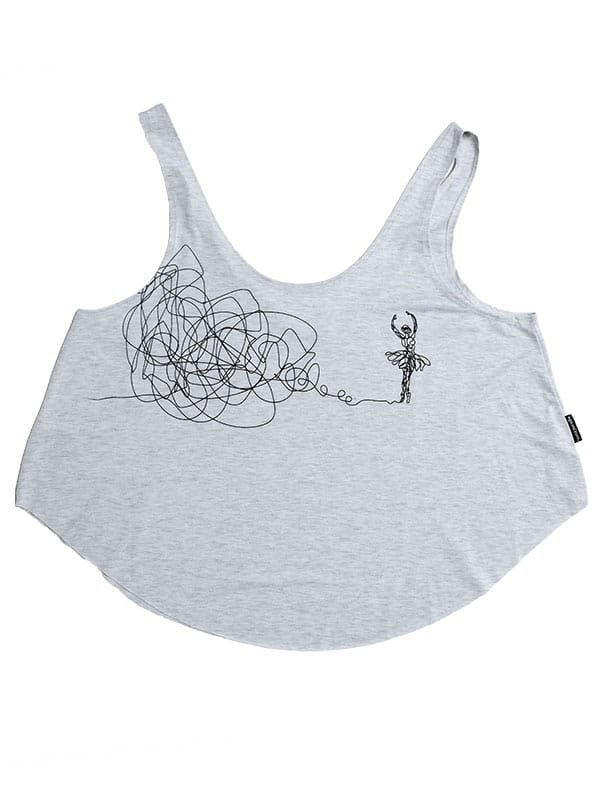 Sketch Ballerina Free Style Tank