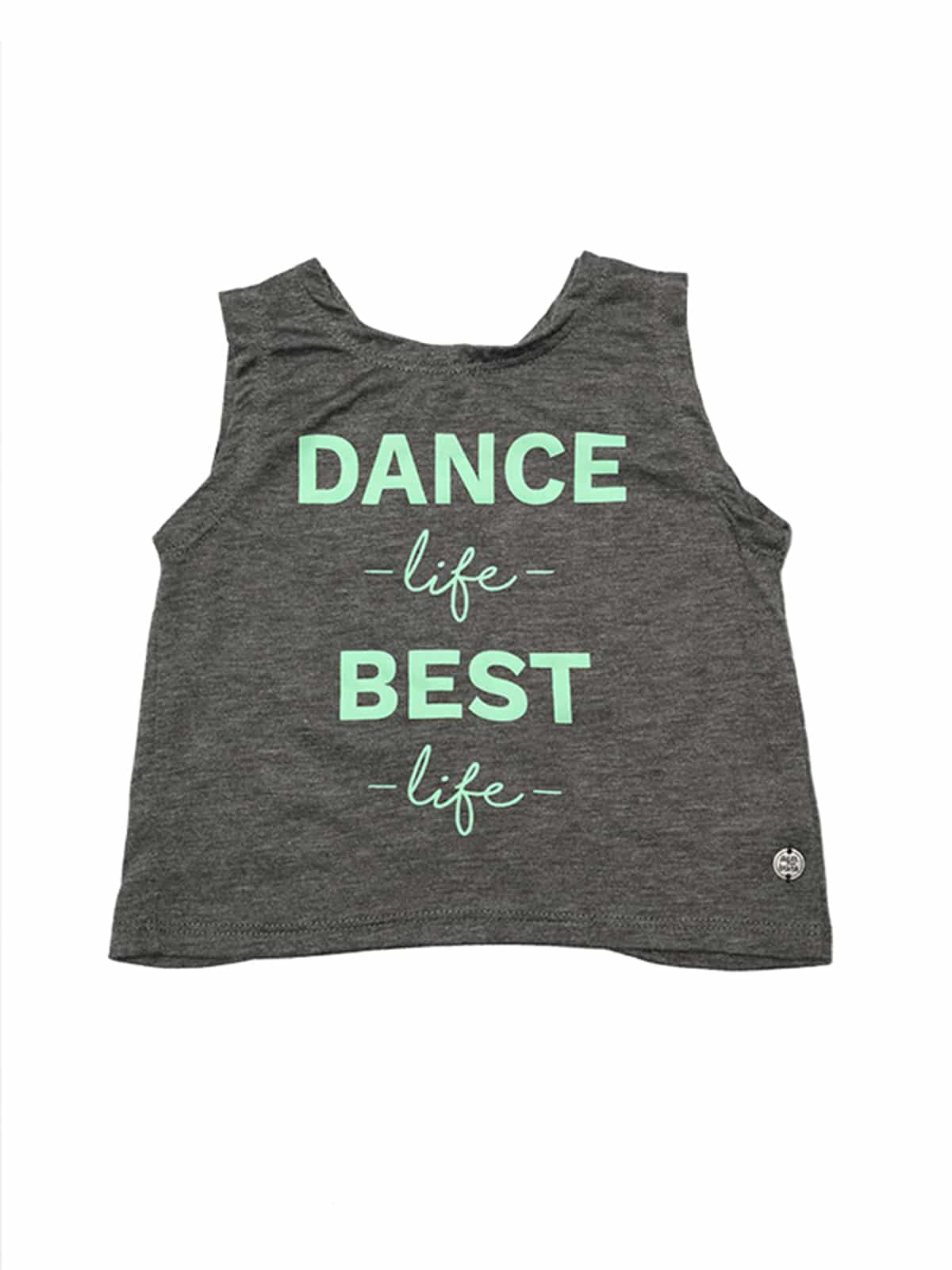Dance Life Itty Bitty Curtain Call Top, Steel Gray