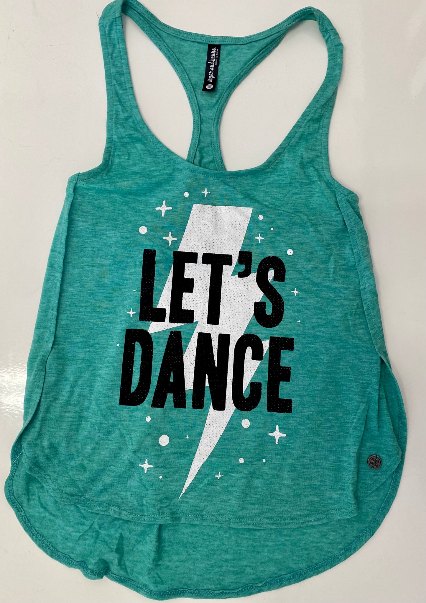 Lets Dance Bolt Youth Petal Racerback
