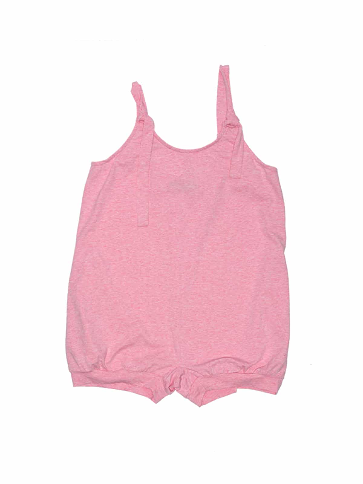 The Itty Bitty Bubbler Romper, Heathered Pink