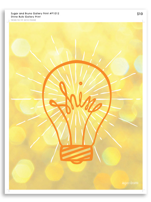 Shine Bulb Gallery Print