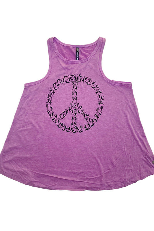 Peace Sign Everyday Tank, Violet