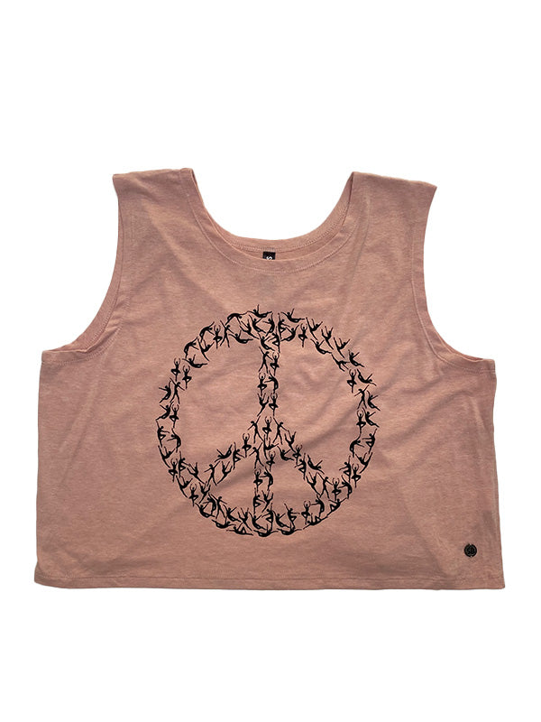 Peace Sign Rose Curtain Call Top