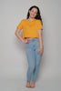 Crop Tee , Sunflower