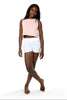 Curtain Call Top,  Mellow Rose