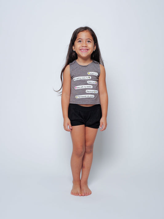 Talk Bubble Emoji Itty Bitty Curtain Call Top