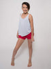 Free Style Tank, White Marble