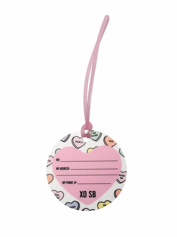 Dance Hearts Luggage Tags - 10 PACK