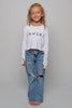 Friends Dancer Itty Bitty  Long Sleeve Crop Tee