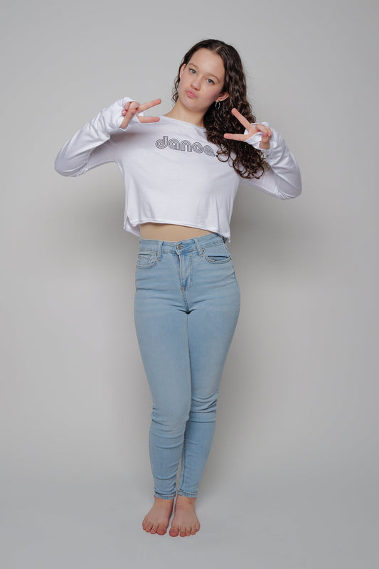 Groovy Dance Long Sleeve Crop