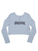 Groovy Dance Itty Bitty Long Sleeve Crop