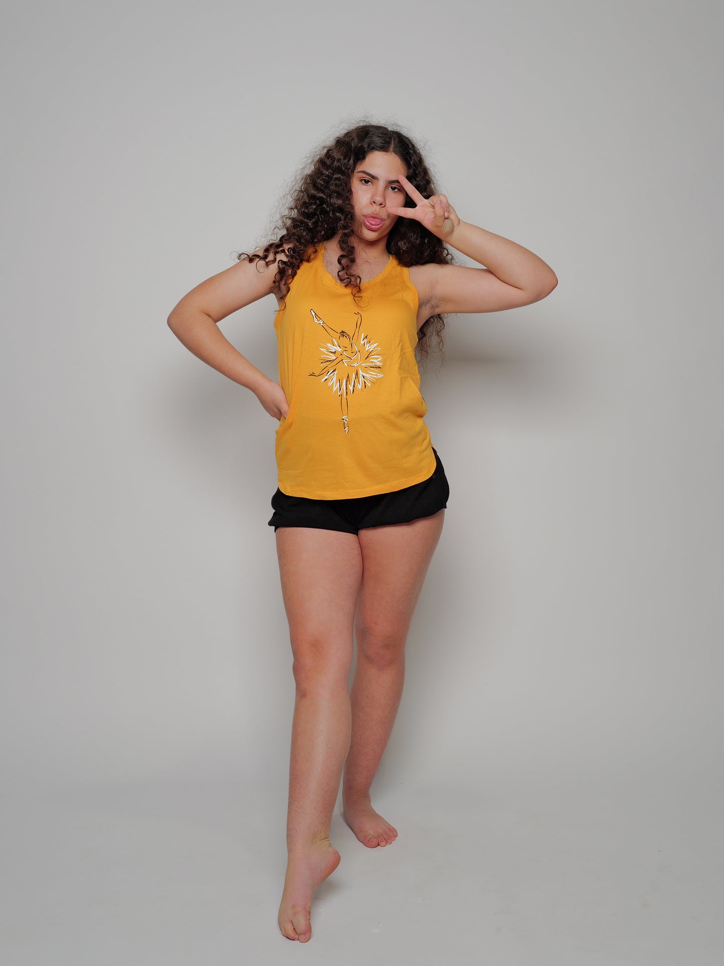 Chalk Ballerina Racerback Tank