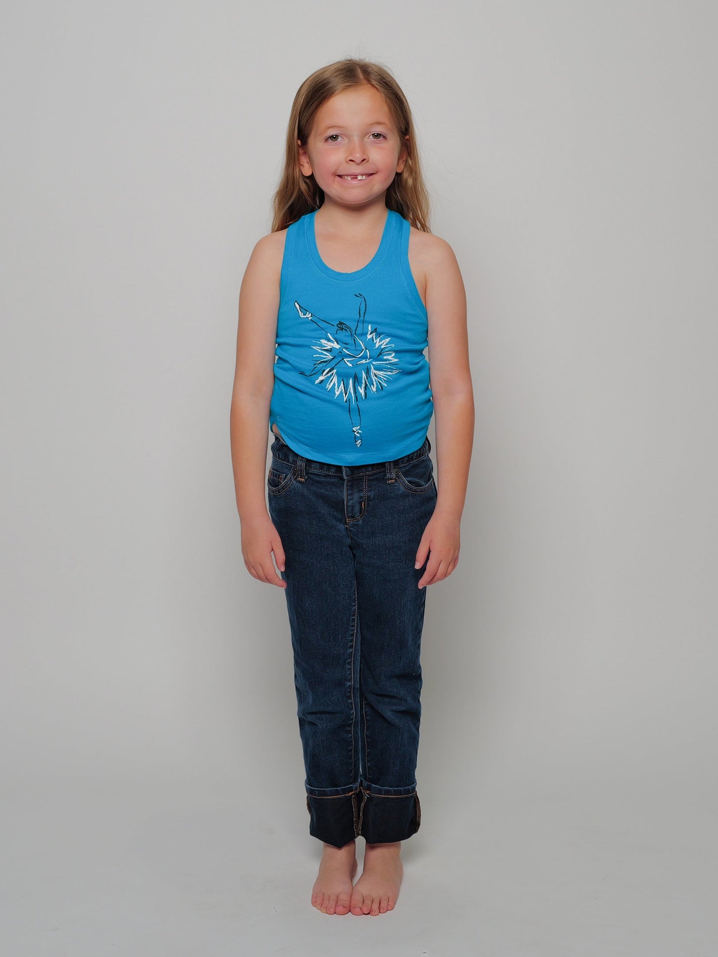 Chalk Ballerina Itty Bitty Racerback Tank