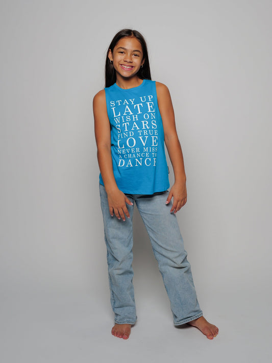 Stay Up Late Youth Twisted Pony Tank