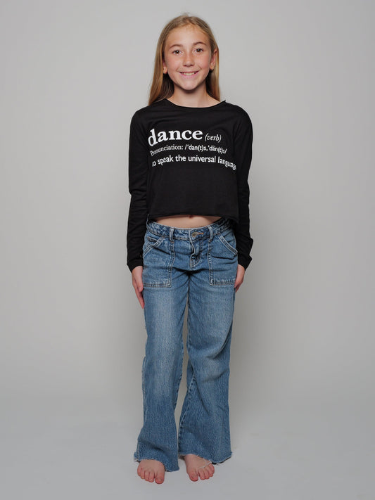 Dance Defined Youth Long Sleeve Crop