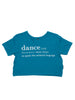 Dance Defined Crop Tee