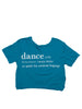 Dance Defined Youth Crop Tee