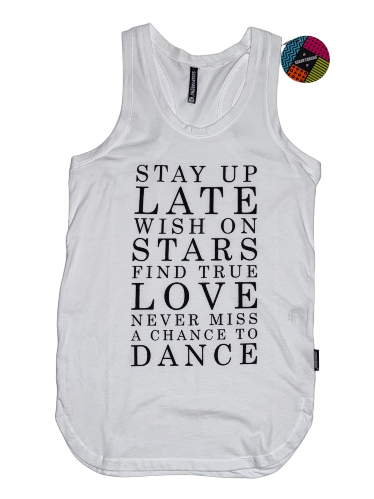 Stay Up Late Racerback Tank