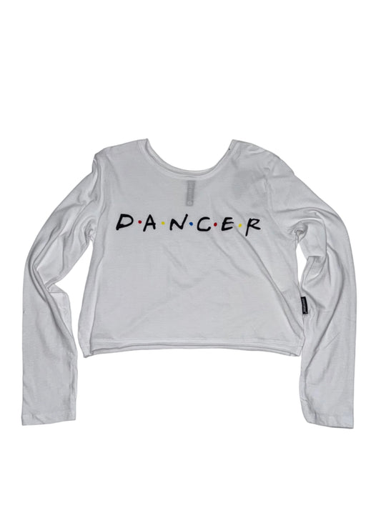 Friends Dancer Youth Long Sleeve Crop Tee