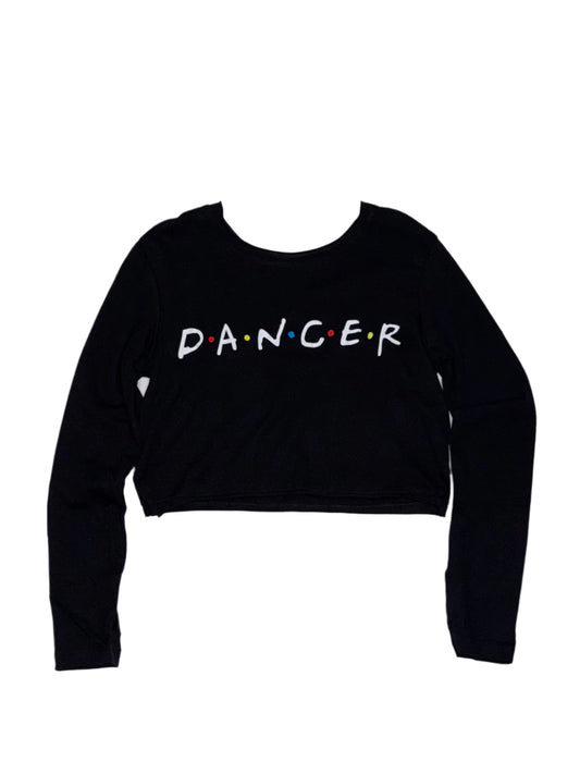 Friends Dancer Itty Bitty  Long Sleeve Crop Tee