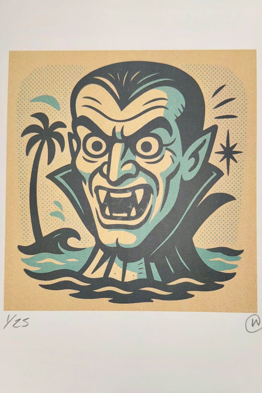 Tiki Treasures - The Count by Wil - signed print