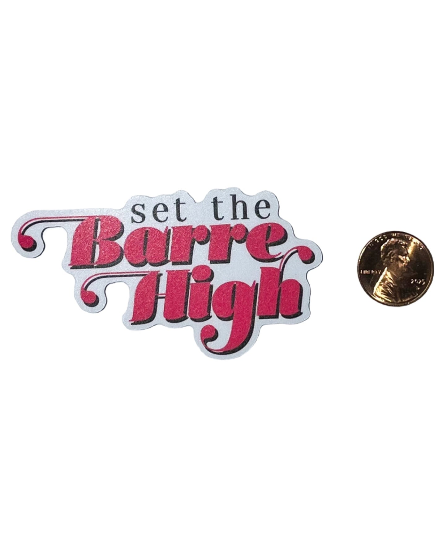 Set the Barre High water bottle sticker