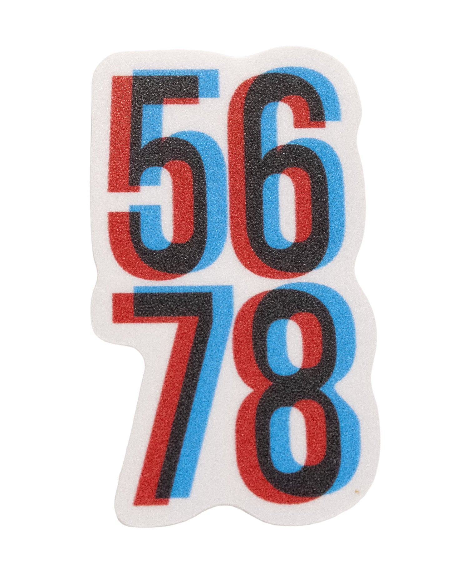 3D 5678 water bottle sticker