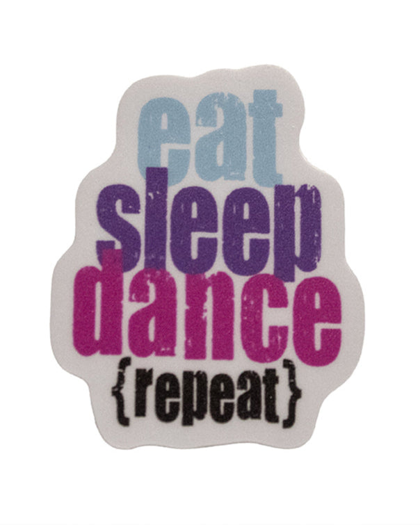 Eat Sleep Dance Repeat water bottle sticker