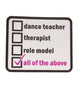 Dance Teacher Therapist water bottle sticker