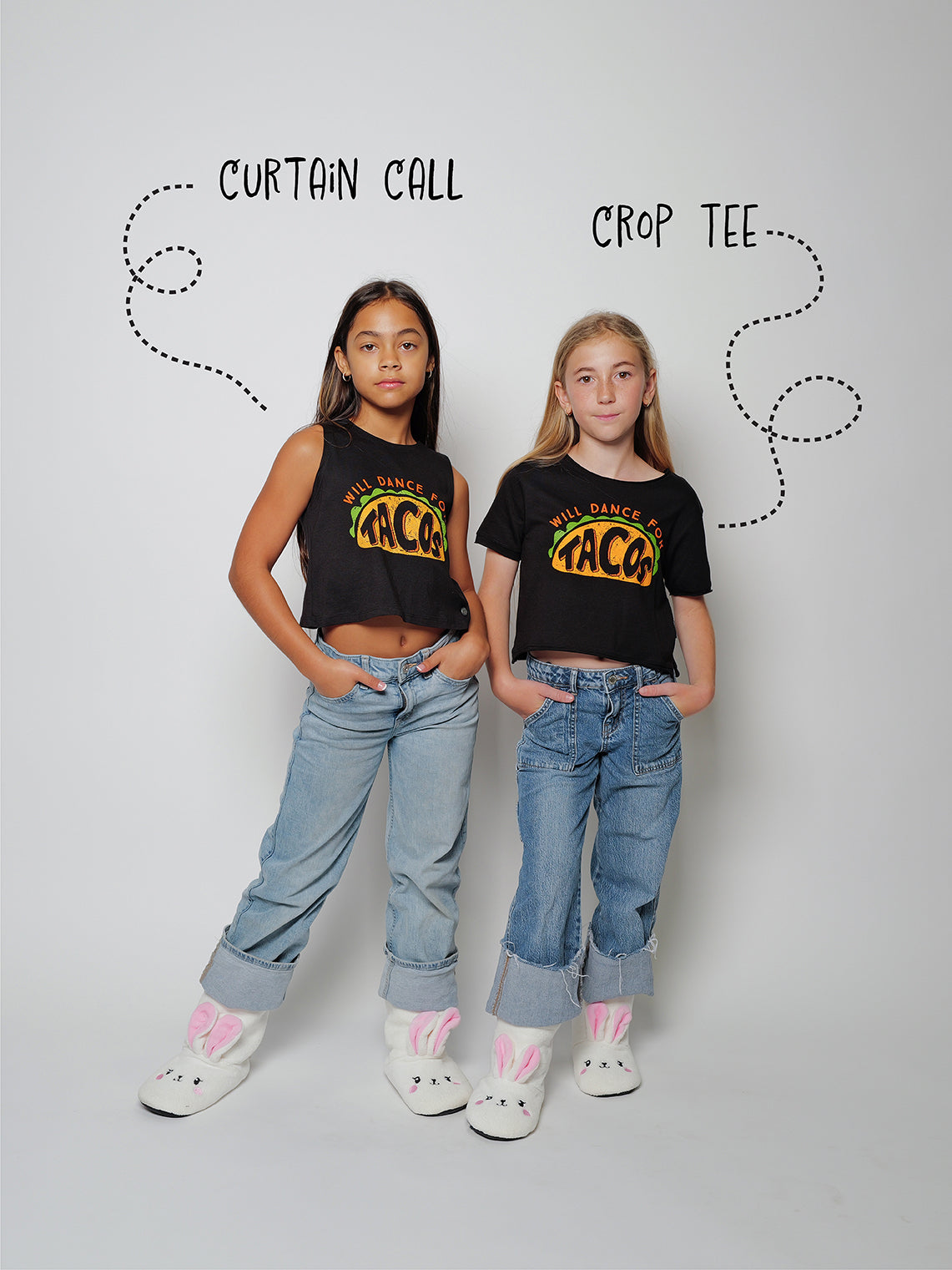 Dance For Tacos Youth Crop Tee
