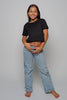 Crop Tee , Black