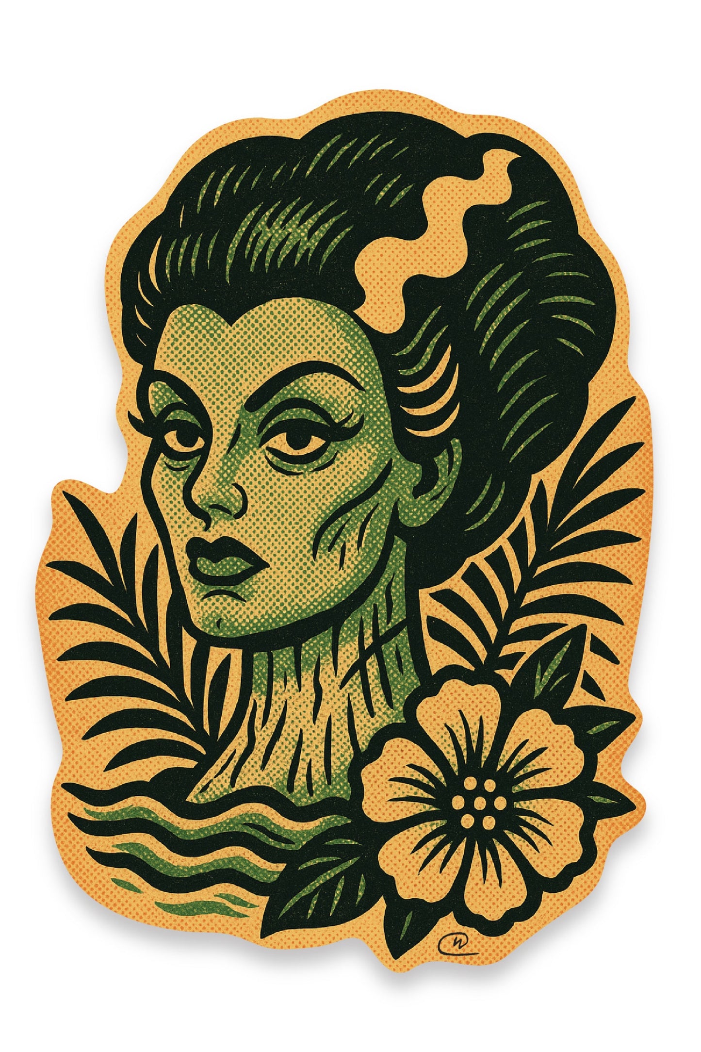 Tiki Treasures - Wil -  Franks Wife - Vinyl Sticker