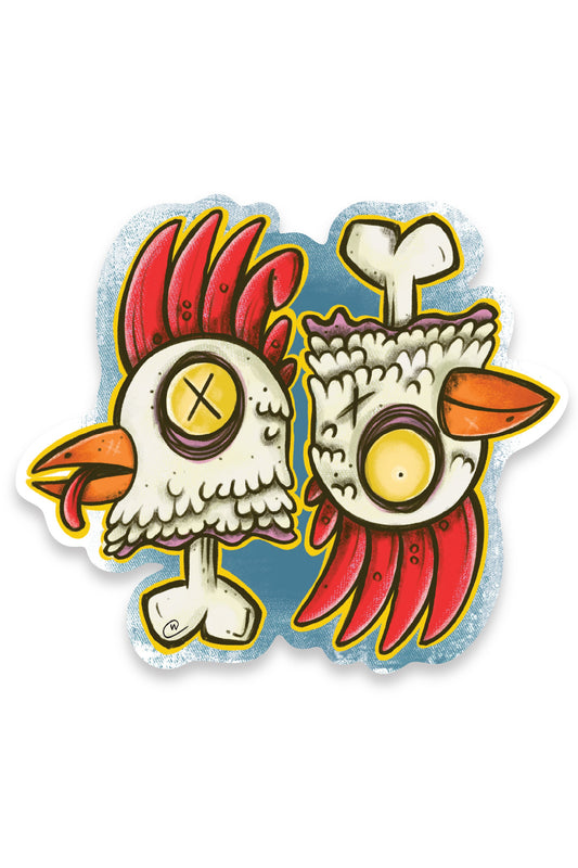 Tiki Treasures - Wil -  Chicken Bone - Vinyl Sticker