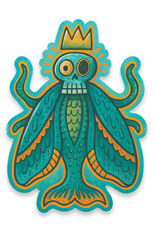 Tiki Treasures - Wil -  Skull Fly - Vinyl Sticker