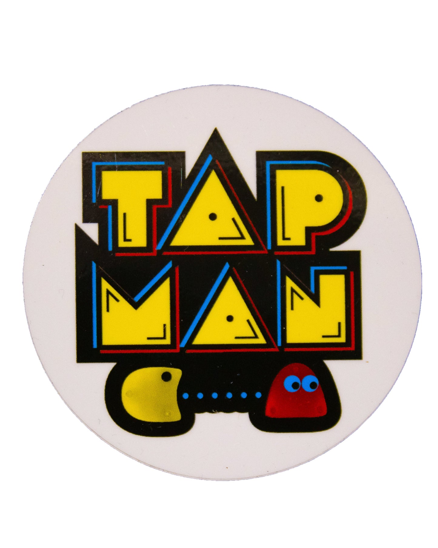 Tap Man 3x3 Water Bottle Sticker