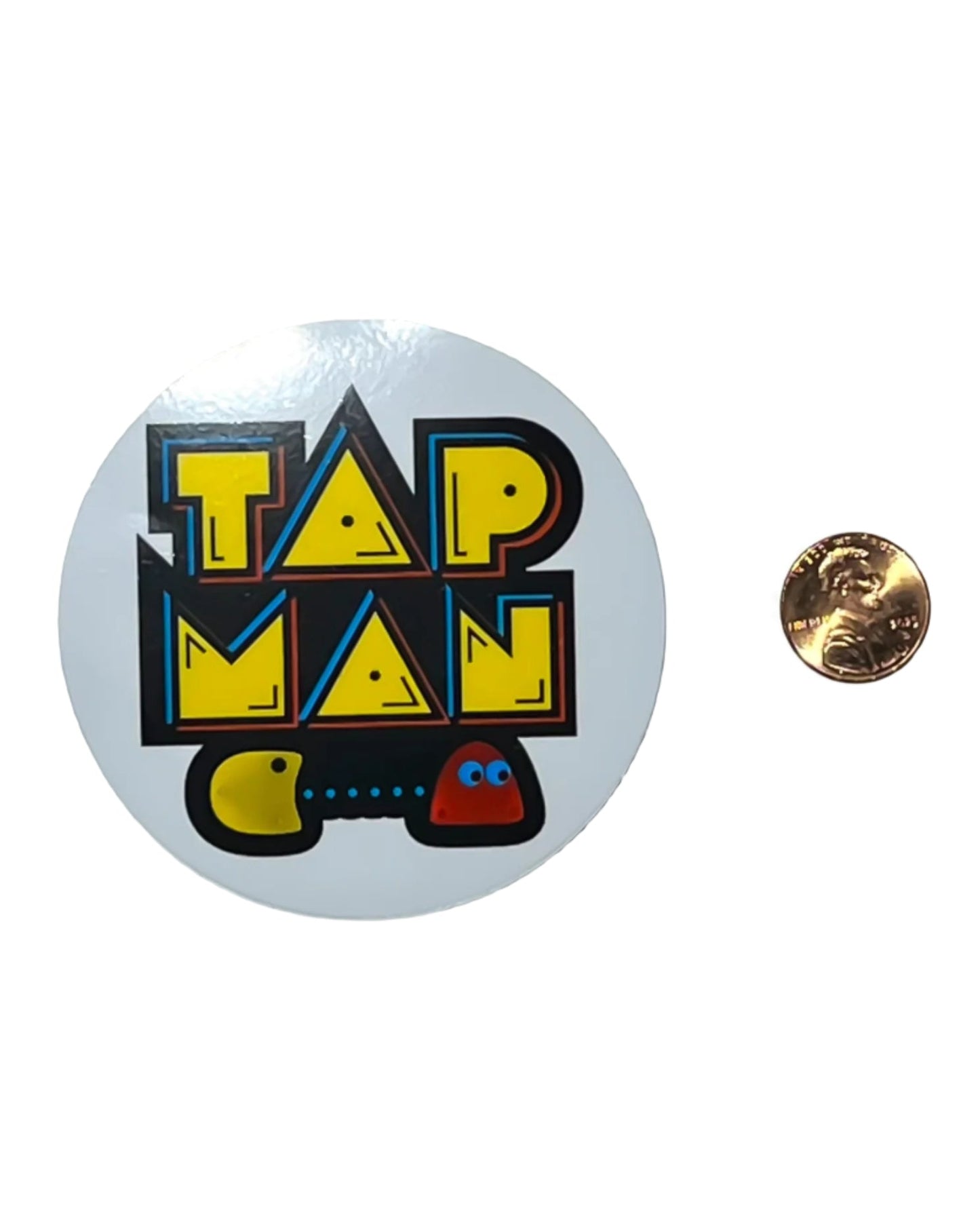 Tap Man 3x3 Water Bottle Sticker