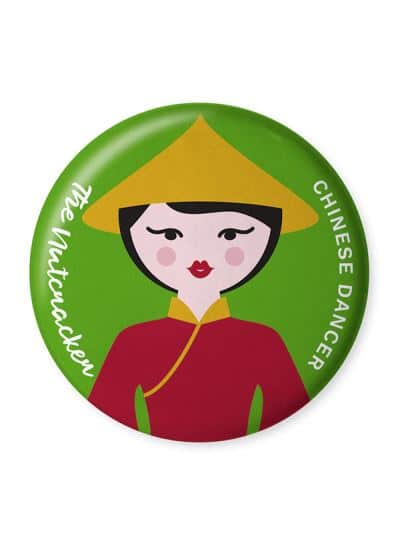Chinese Dancer Button