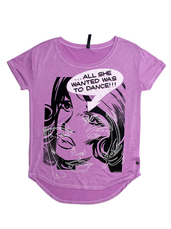 All She Wanted Upscale Tee, Violet